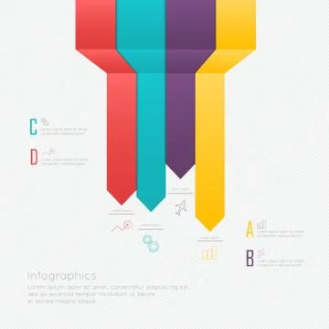Vector colorful text box, trendy colors Stock Illustration