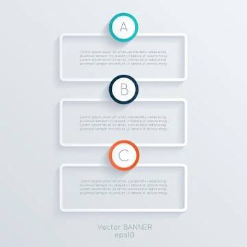 Vector colorful text box, trendy colors Stock Illustration