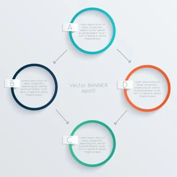 Vector colorful text box, trendy colors Illustrazione stock