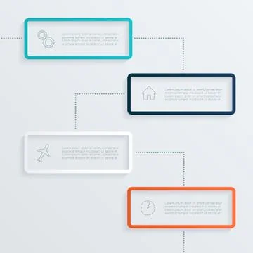 Vector colorful text box, trendy colors Stock Illustration