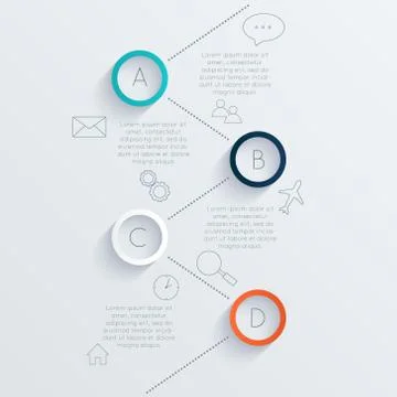 Vector colorful text box, trendy colors Stock-Illustration
