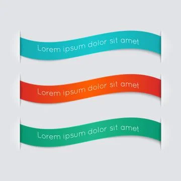 Vector colorful text box, trendy colors Stock Illustration