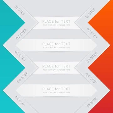 Vector colorful text box, trendy colors Illustrazione stock