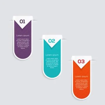 Vector colorful text box, trendy colors Stock Illustration