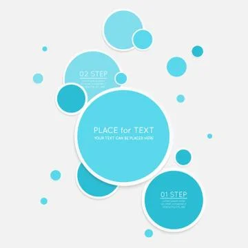 Vector colorful text box, trendy colors. Illustrazione stock