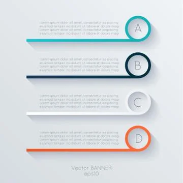 Vector colorful text box, trendy colors. Stock Illustration