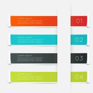 Vector colorful text box, trendy colors. Stock Illustration