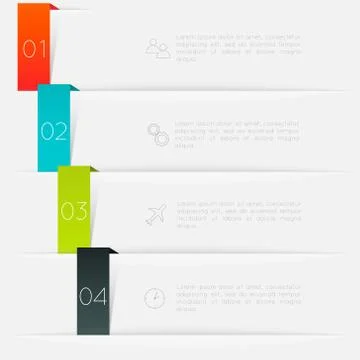 Vector colorful text box, trendy colors. Stock Illustration