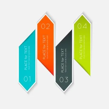 Vector colorful text box, trendy colors. Stock-Illustration