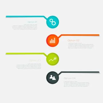 Vector colorful text box, trendy colors. Stock-Illustration
