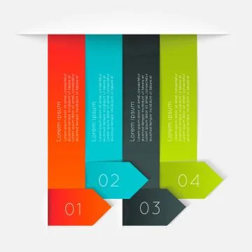 Vector colorful text box, trendy colors. Stock Illustration