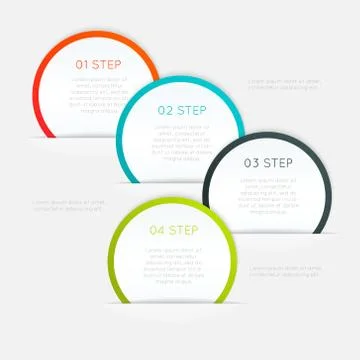Vector colorful text box, trendy colors. Stock Illustration