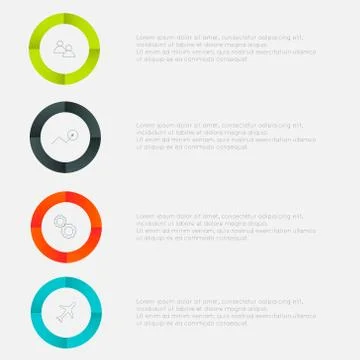 Vector colorful text box, trendy colors. Stock Illustration