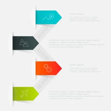 Vector colorful text box, trendy colors. Stock Illustration