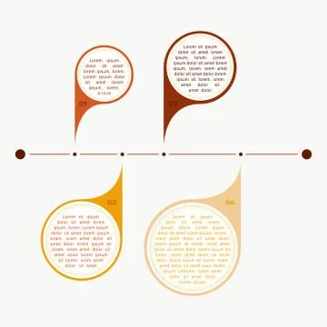 Vector colorful timeline info graph Illustrazione stock