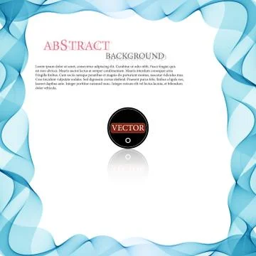Vector colorful wave shaped stripes border background 스톡 일러스트