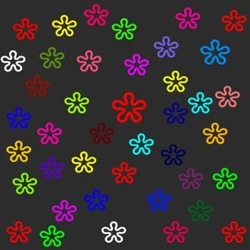 Vector colors flower background design Stock Illustration
