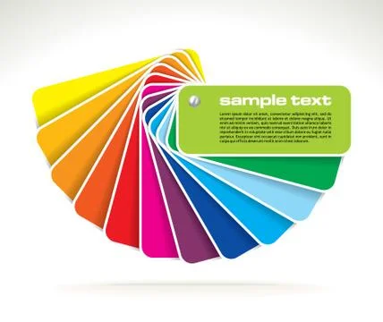Vector colour guide Ilustración de archivo