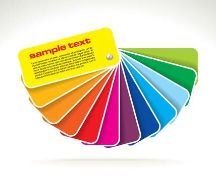 Vector colour guide Stock Illustration