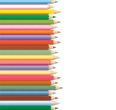 Vector coloured pencils Stock Illustration