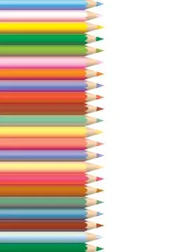 Vector coloured pencils Stock Illustration