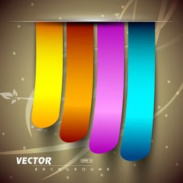 Vector colourful ribbon Stock Illustration