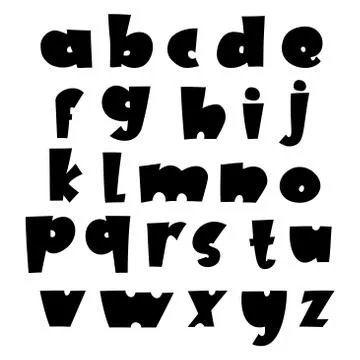 Vector comic Alphabet. Exclusive Custom Letters. Lettering and Custom Typography Stock Illustration