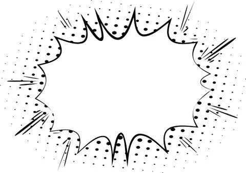 Vector comic book explosion, blank bubble. Comic style cartoon background for イラスト素材