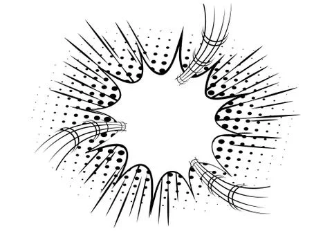 Vector comic book explosion, blank bubble. Comic style cartoon background for Stock Illustration