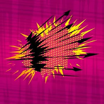 Vector comic book explosion. Comic style cartoon background for your text. イラスト素材