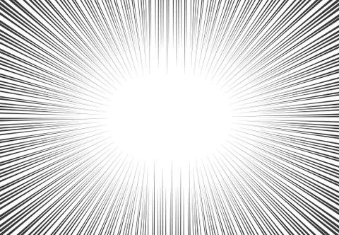 Vector comic book speed lines background Stock Illustration
