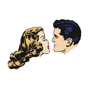 Vector Comic Book View of Characters Facial Expression Illustrazione stock