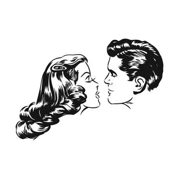 Vector Comic Book View of Characters Facial Expression Illustrazione stock