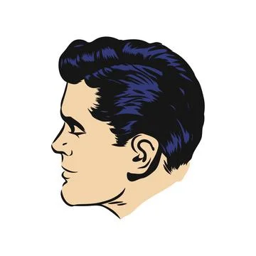 Vector Comic Book View of Characters Facial Expression Stock Illustration