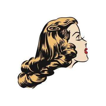 Vector Comic Book View of Characters Facial Expression Illustrazione stock