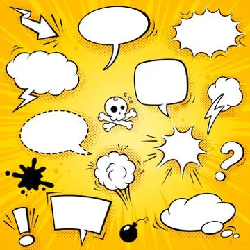 Vector Comic Elements Set 2 Stock-Illustration