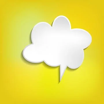 Vector comic speech bubble on color background. Isolated colorful banner, empty 스톡 일러스트