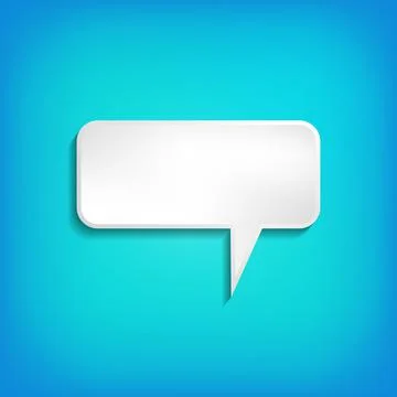 Vector comic speech bubble on color background. Isolated colorful banner, empty Stock Illustration