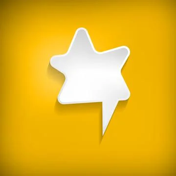 Vector comic speech bubble on color background. Isolated colorful banner, empty 스톡 일러스트