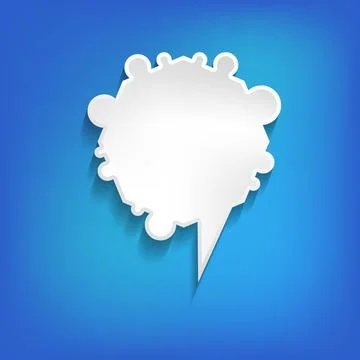 Vector comic speech bubble on color background. Isolated colorful banner, empty 스톡 일러스트