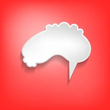 Vector comic speech bubble on color background. Isolated colorful banner, empty 스톡 일러스트