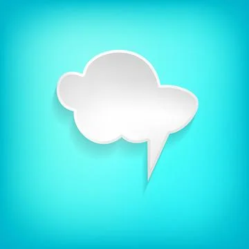 Vector comic speech bubble on color background. Isolated colorful banner, empty 스톡 일러스트