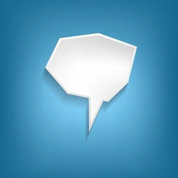 Vector comic speech bubble on color background. Isolated colorful banner, empty Stock Illustration