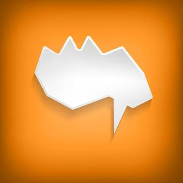 Vector comic speech bubble on color background. Isolated colorful banner, empty 스톡 일러스트