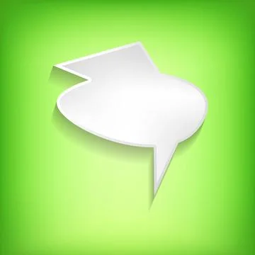 Vector comic speech bubble on color background. Isolated colorful banner, empty 스톡 일러스트