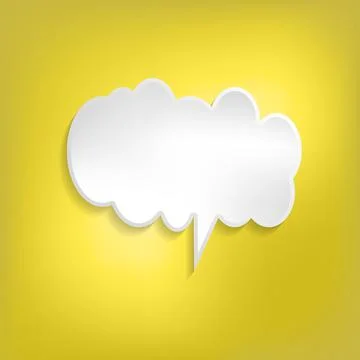 Vector comic speech bubble on color background. Isolated colorful banner, empty 스톡 일러스트