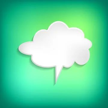 Vector comic speech bubble on color background. Isolated colorful banner, empty 스톡 일러스트