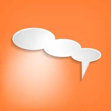 Vector comic speech bubble on color background. Isolated colorful banner, empty Stock Illustration