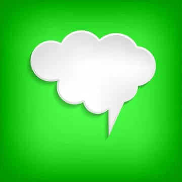 Vector comic speech bubble on color background. Isolated colorful banner, empty 스톡 일러스트
