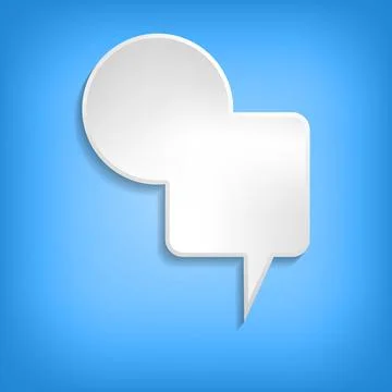 Vector comic speech bubble on color background. Isolated colorful banner, empty 스톡 일러스트